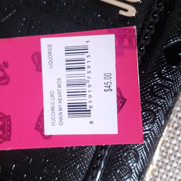 Juicy Couture crossbody bag 8x5, color is black.  NWT - Picture 3 of 6